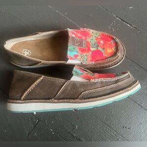 Ariat Floral Brown Loafers